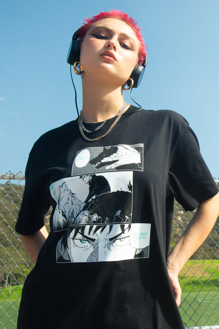 Jujutsu Kaisen Megumi Tee - Black 1 Jujutsu Kaisen Megumi Tee - Black