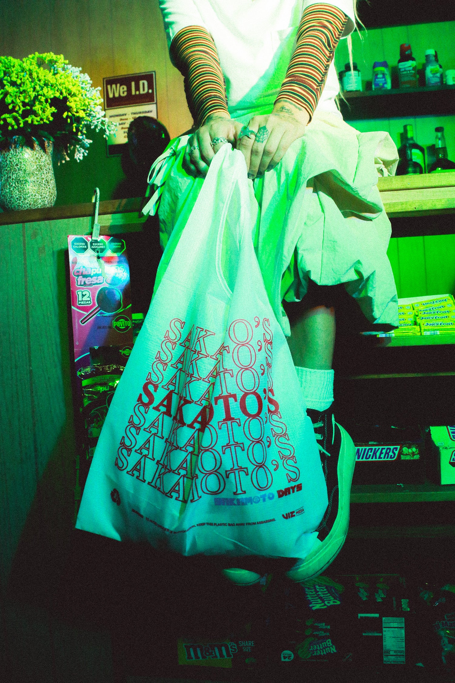 Sakamoto Days Sakamoto's Packable Tote - White 1 Sakamoto Days Sakamoto's Packable Tote - White