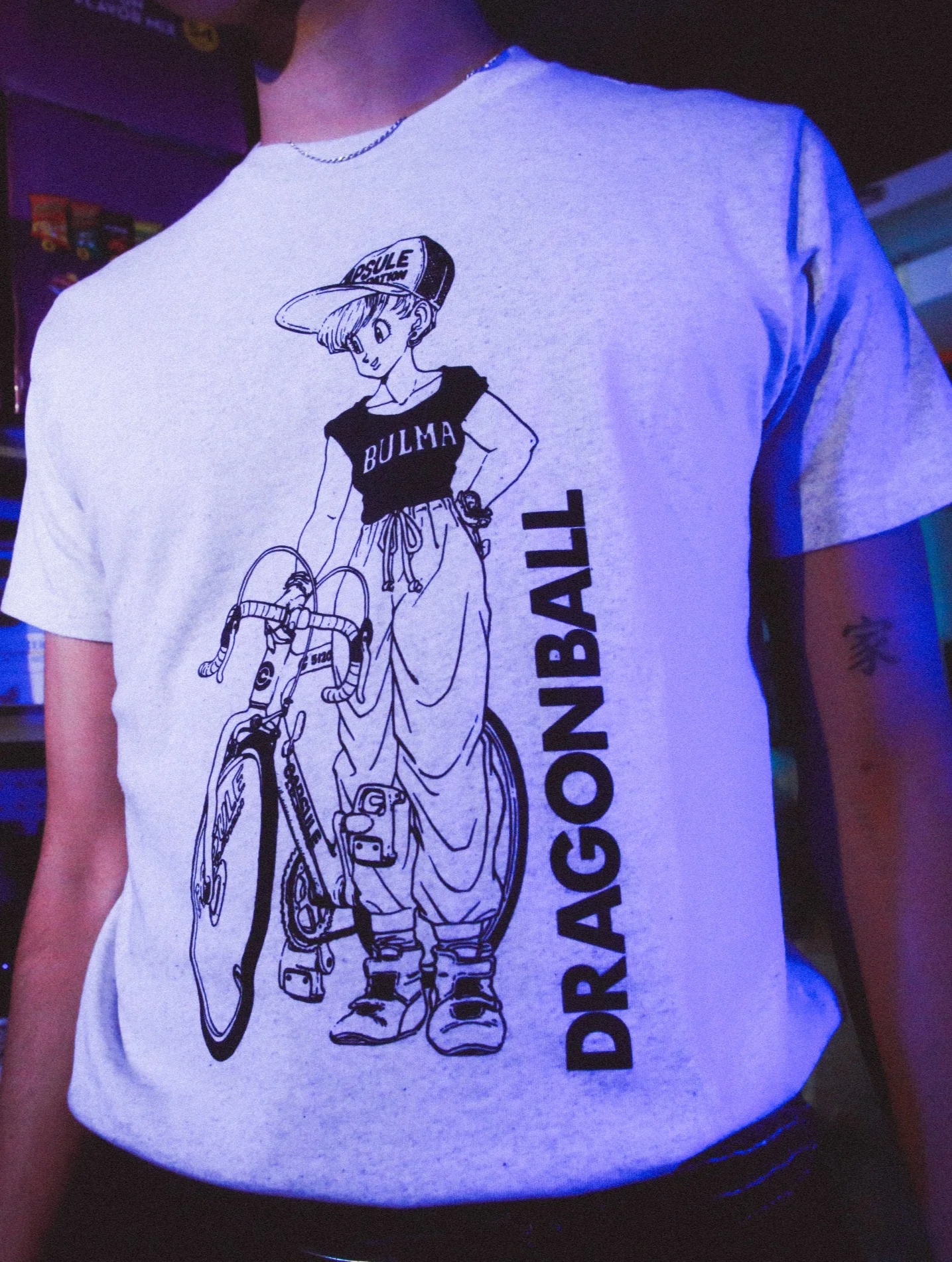 Dragon Ball Bulma Tee - Heather Grey