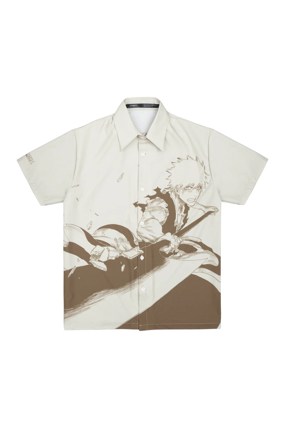 BLEACH's Thousand-Year Blood War Arc Ichigo Button Up Shirt - Sand 2 BLEACH's Thousand-Year Blood War Arc Ichigo Button Up Shirt - Sand