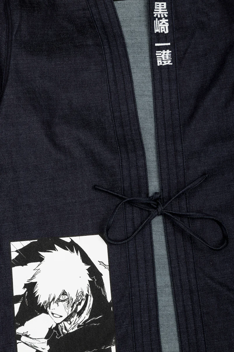 BLEACH's Thousand-Year Blood War Arc Ichigo Saves the Soul Society Denim Kimono - Indigo