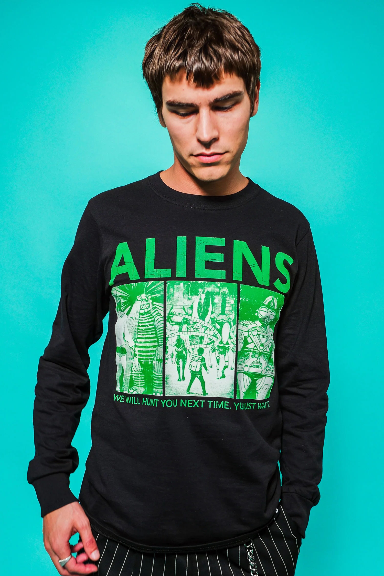 DDD Alien Invasion LS Tee - Black