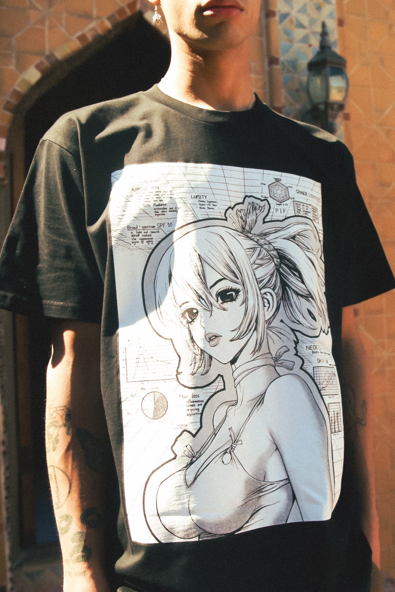 Dr. STONE Kohaku Beauty Science Tee - Black 4 Dr. STONE Kohaku Beauty Science Tee - Black