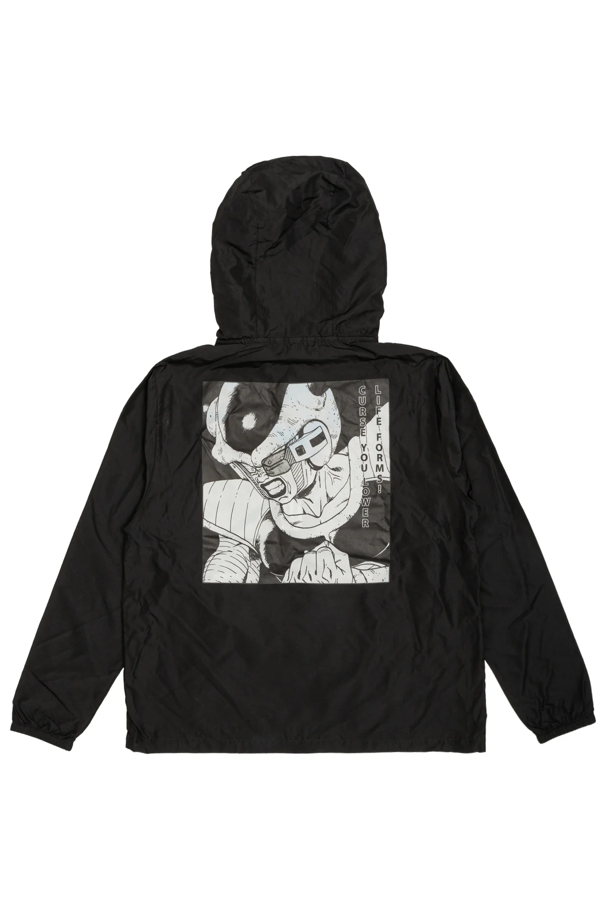 Dragon Ball: Freeza Arc Curse You 3/4 Zip Anorak Jacket - Black