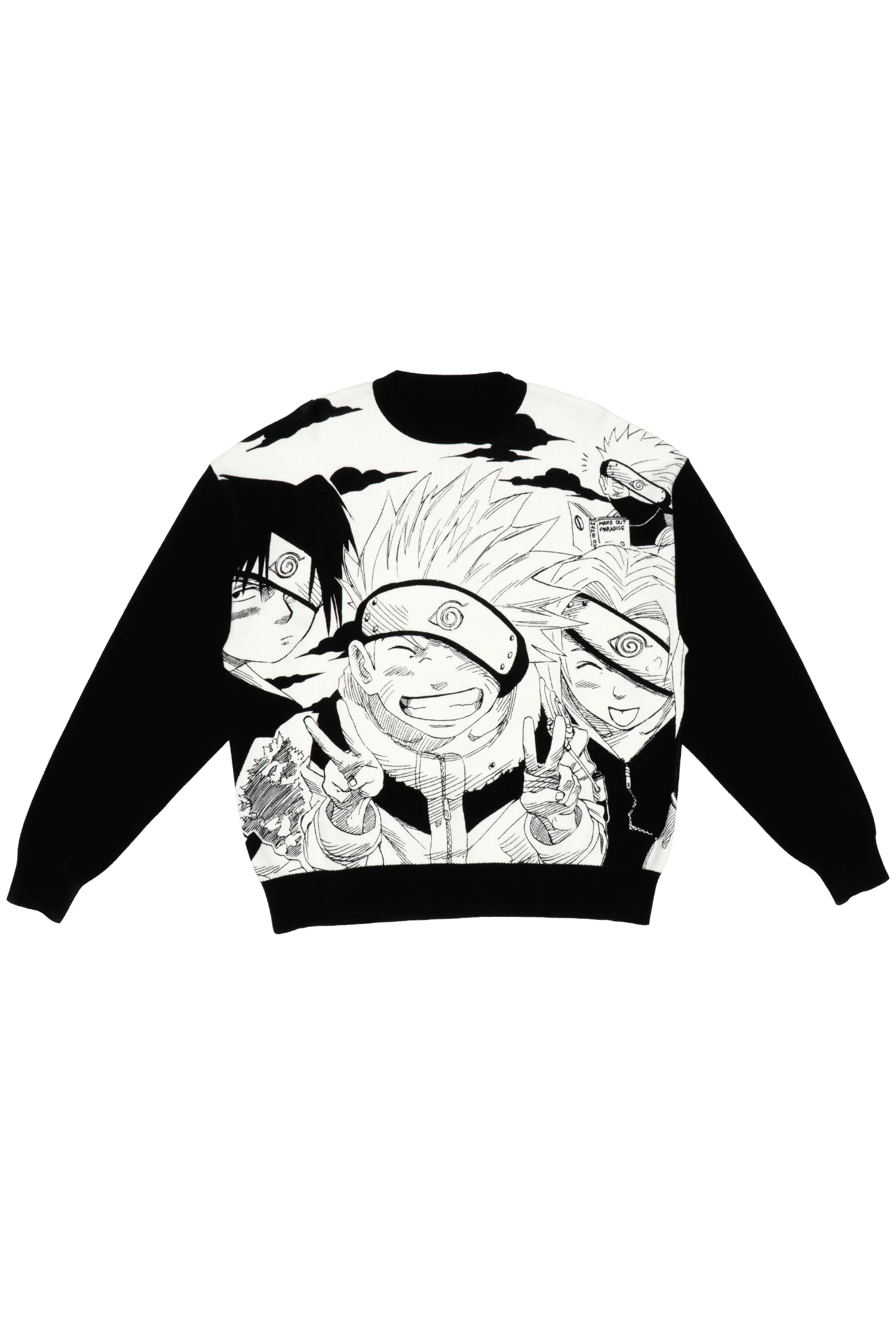 NARUTO Team 7 Knit Sweater - Black/White