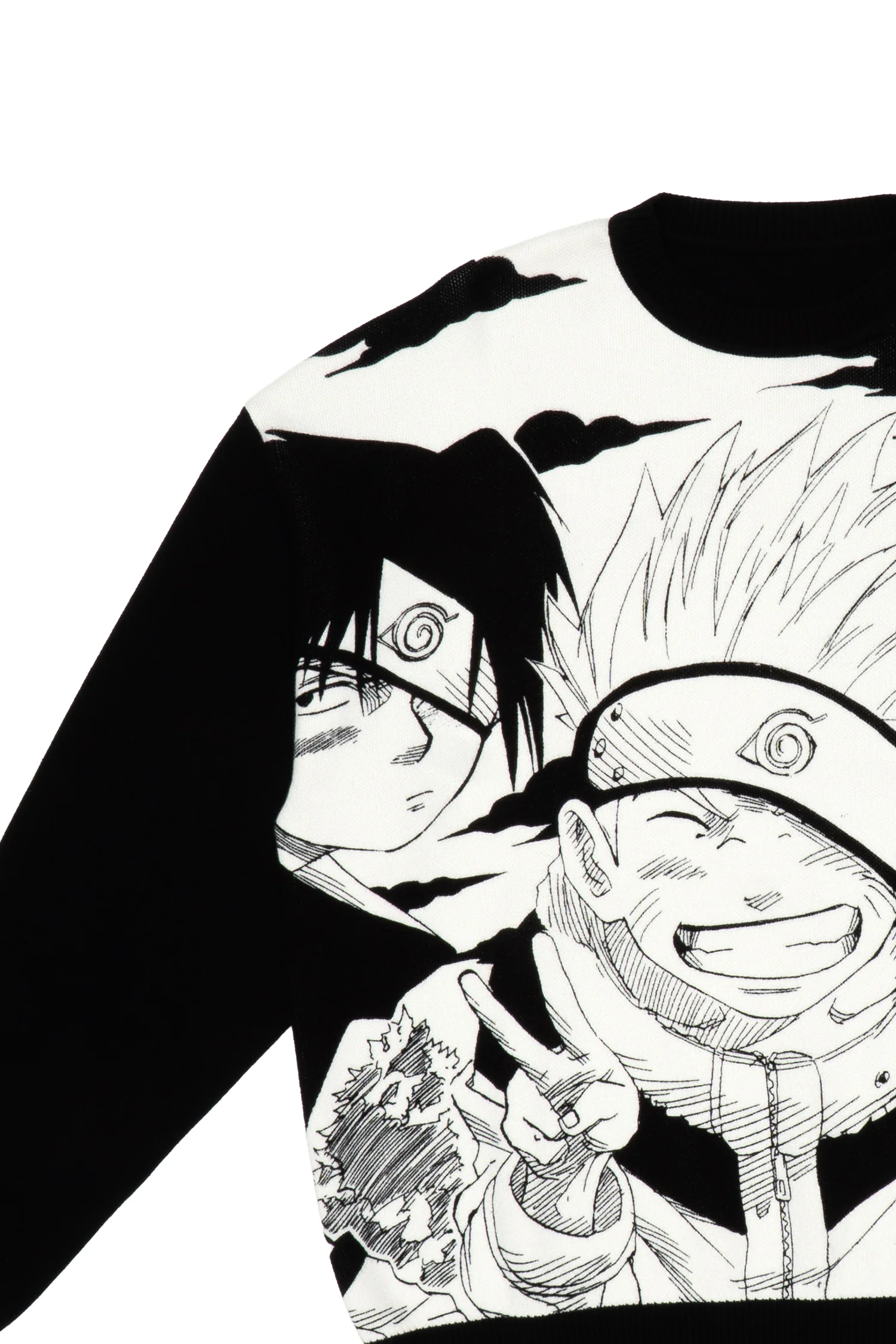 NARUTO Team 7 Knit Sweater - Black/White