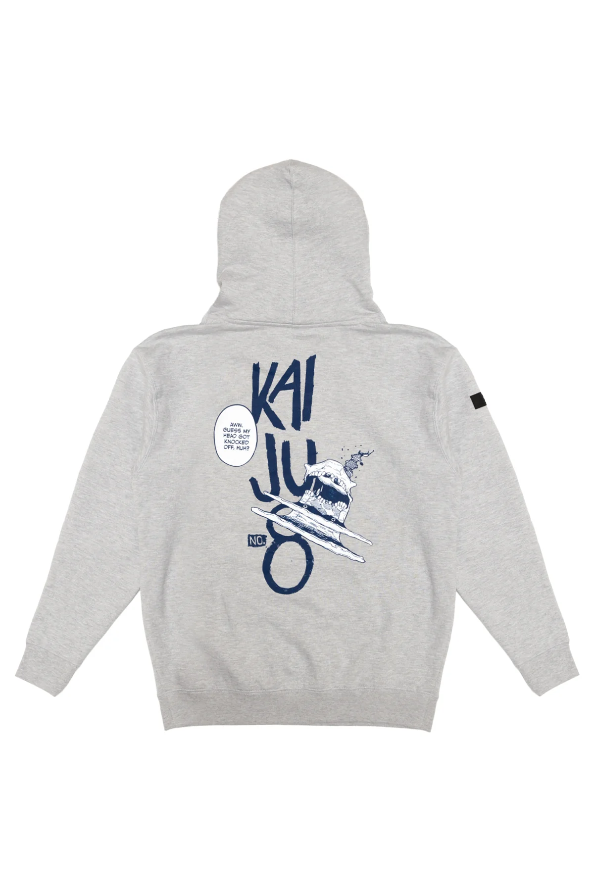Kaiju No. 8 Knocked Off No. 9 Hoodie - Heather Grey 4 Kaiju No. 8 Knocked Off No. 9 Hoodie - Heather Grey