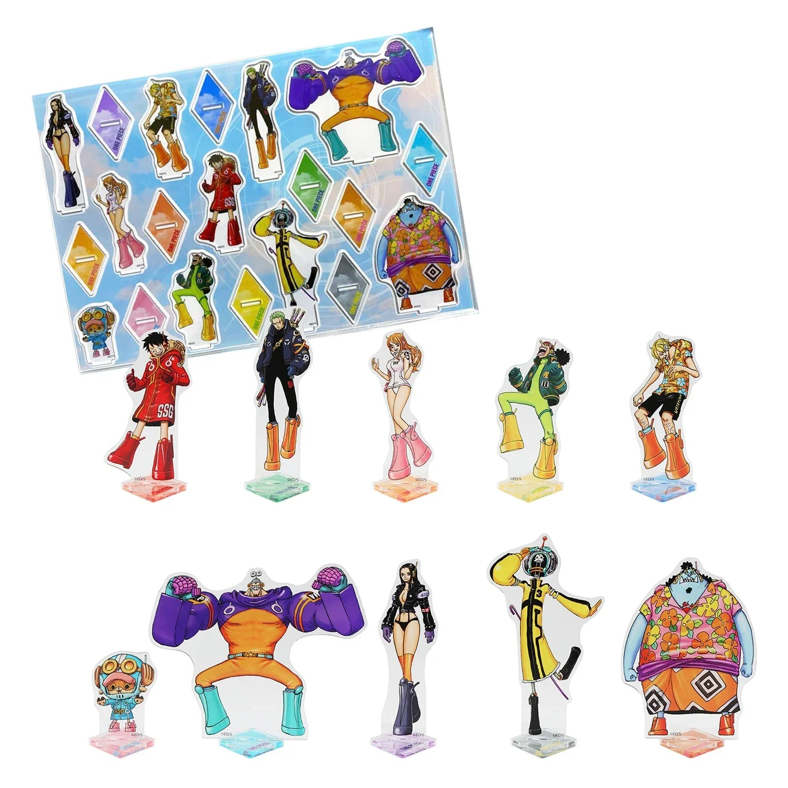 ONE PIECE Acrylic Figure  - Set of 10 [Egghead Edition "Future Clothes" Version]