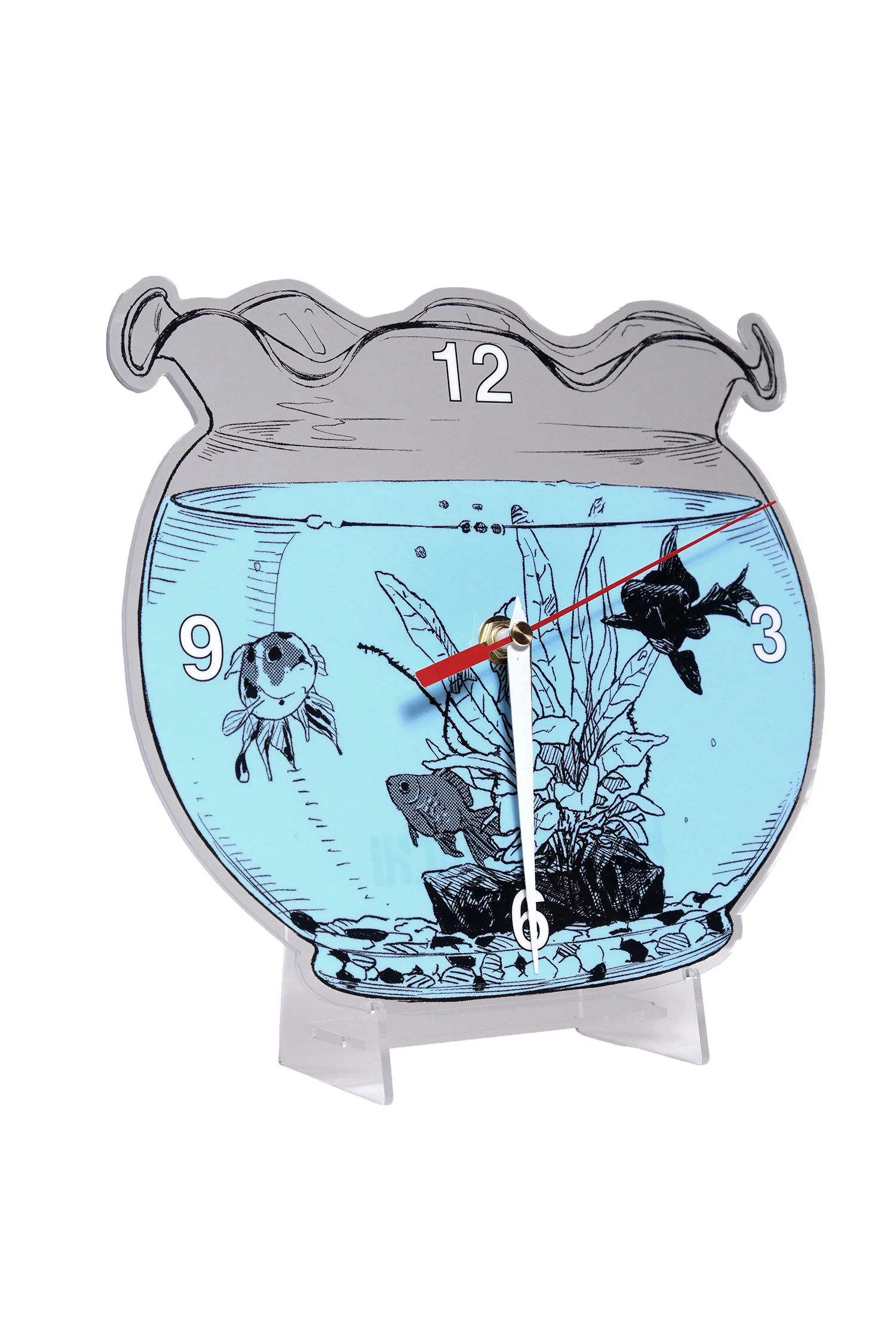 Kagurabachi Fish Bowl Acrylic Clock