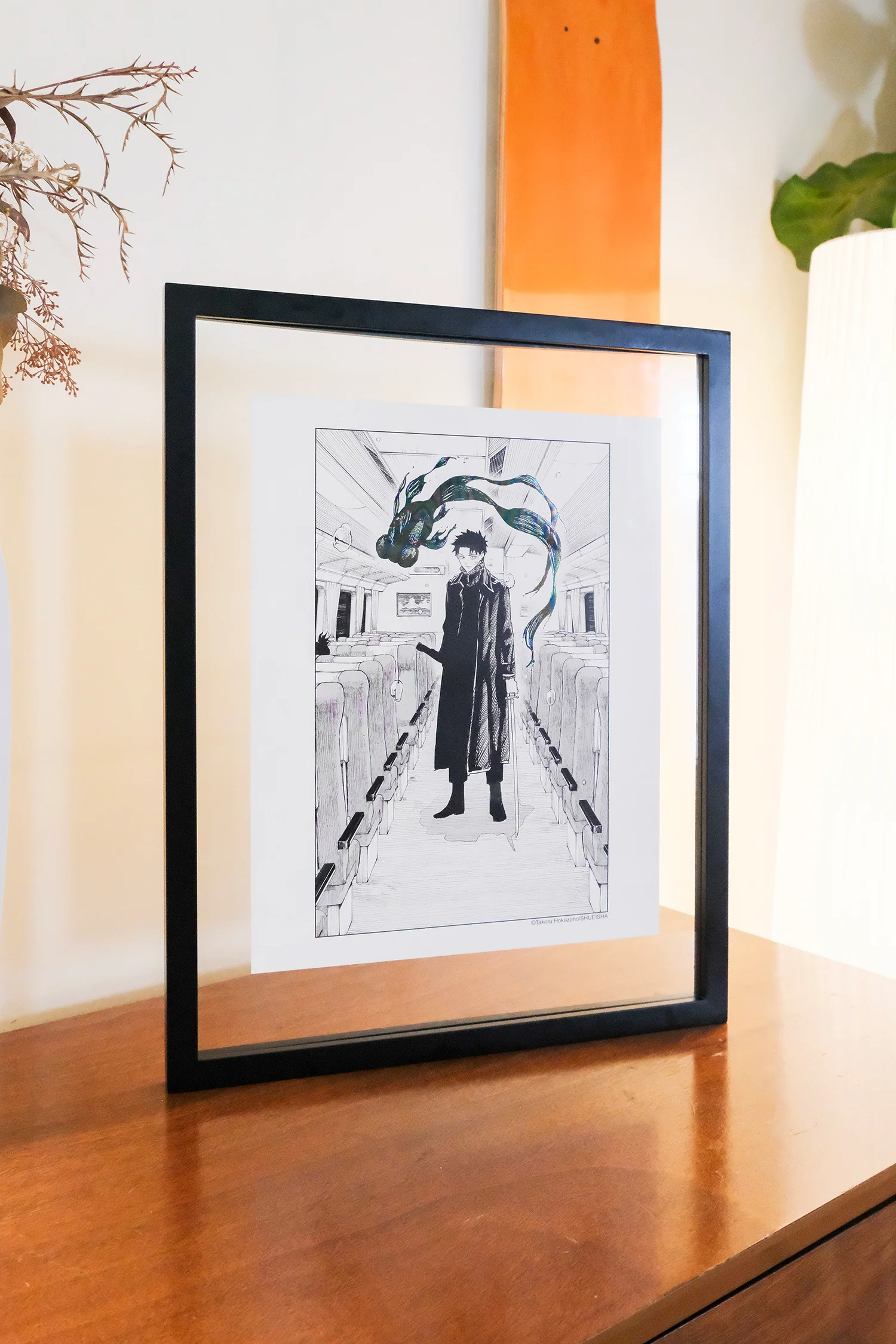 Kagurabachi Manga Panel Art Print with Holographic Details