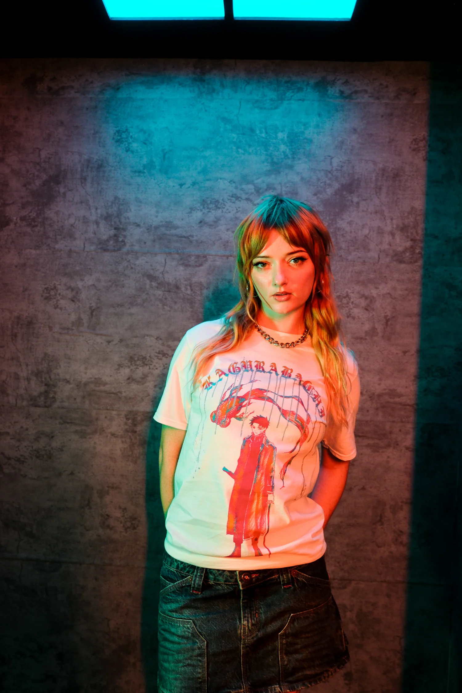 Kagurabachi Drip Logo Tee - White
