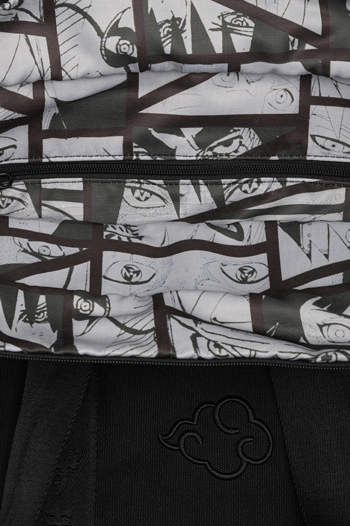 Naruto Shadow Embroidered Tote - Black 8 Naruto Shadow Embroidered Tote - Black