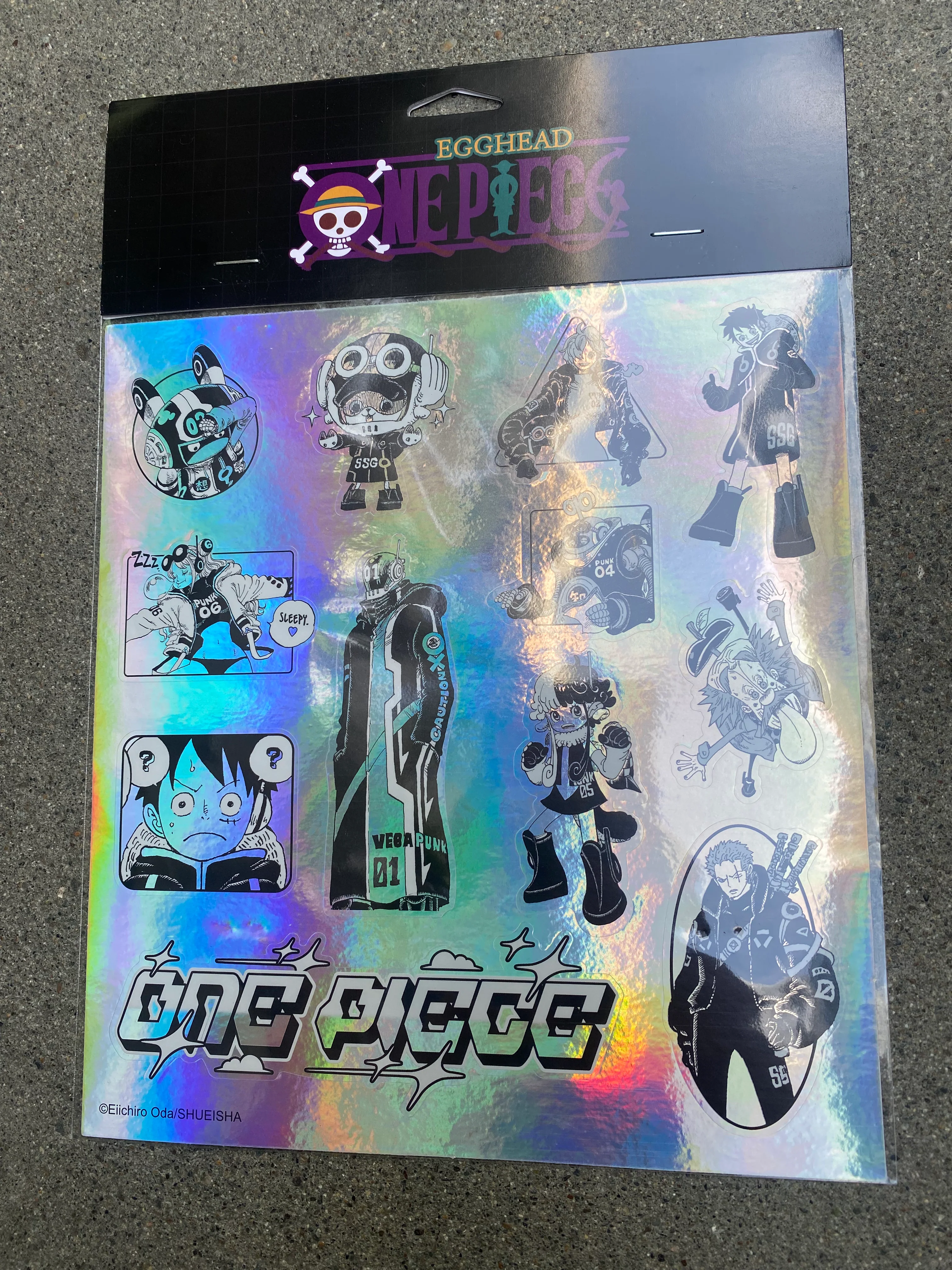 One Piece Egghead Arc Holographic Sticker Sheet
