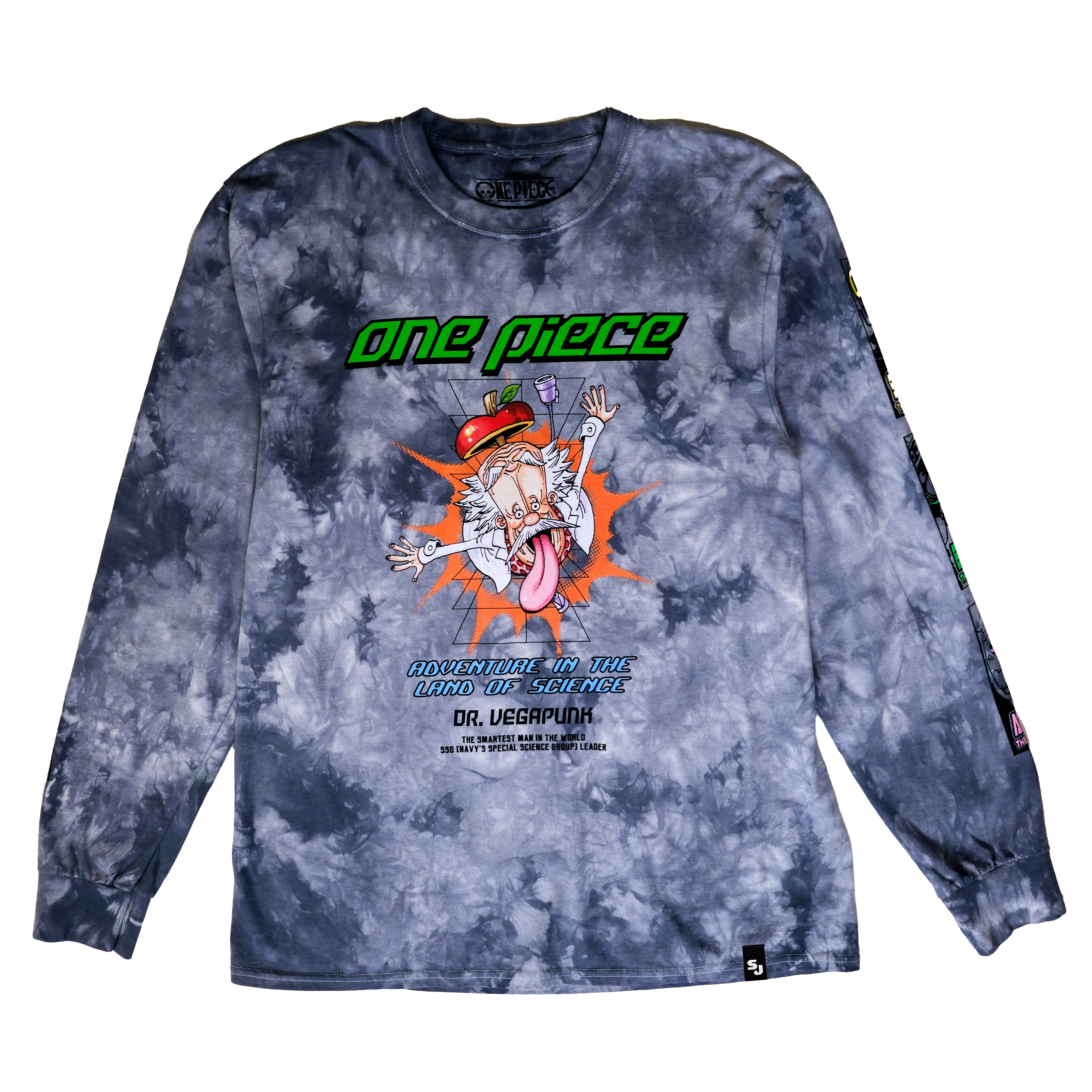 One Piece Vega Punks Mineral Wash LS Tee - Silver Crystal 5 One Piece Vega Punks Mineral Wash LS Tee - Silver Crystal