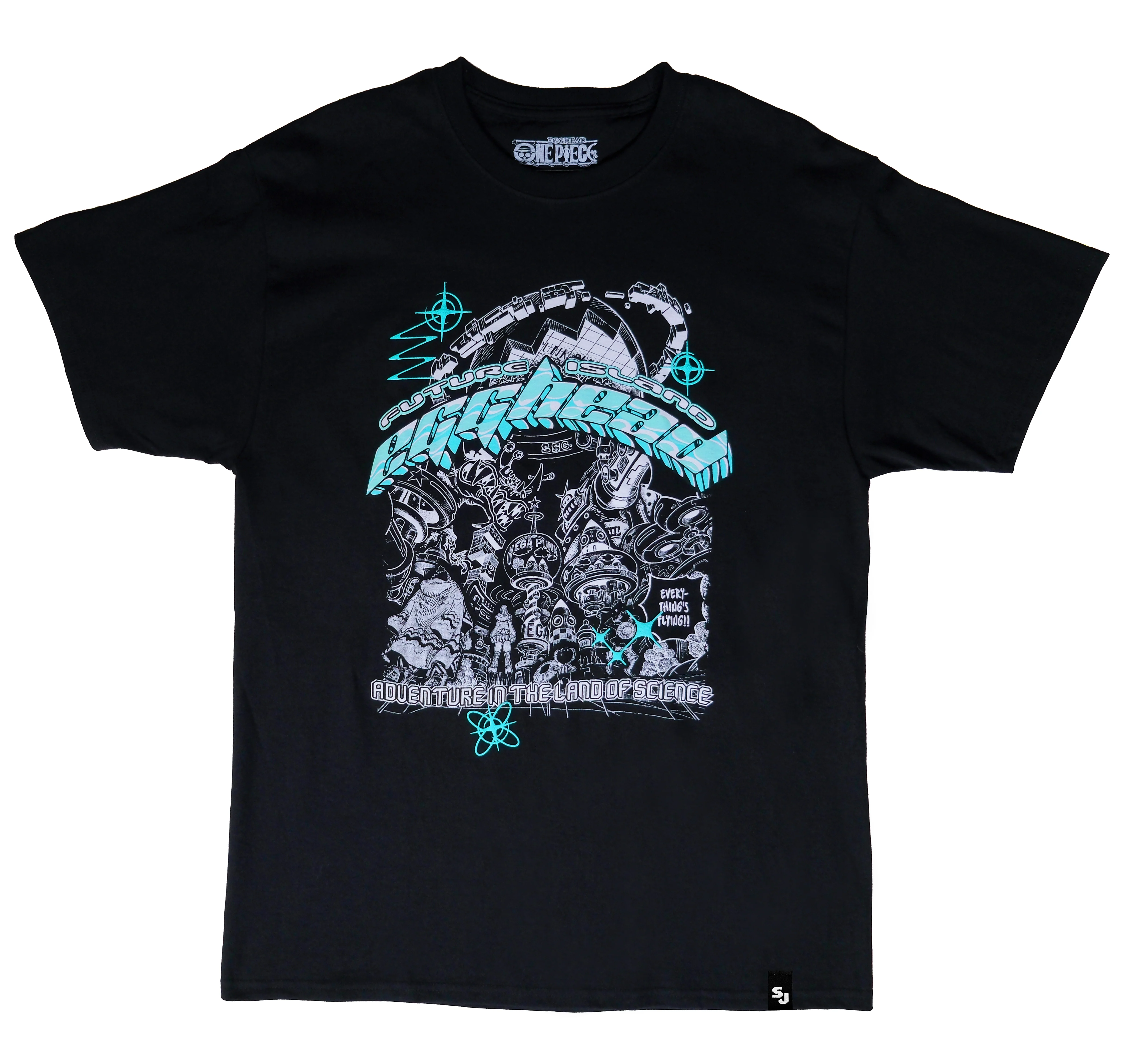 One Piece Egghead Adventures Tee - Black