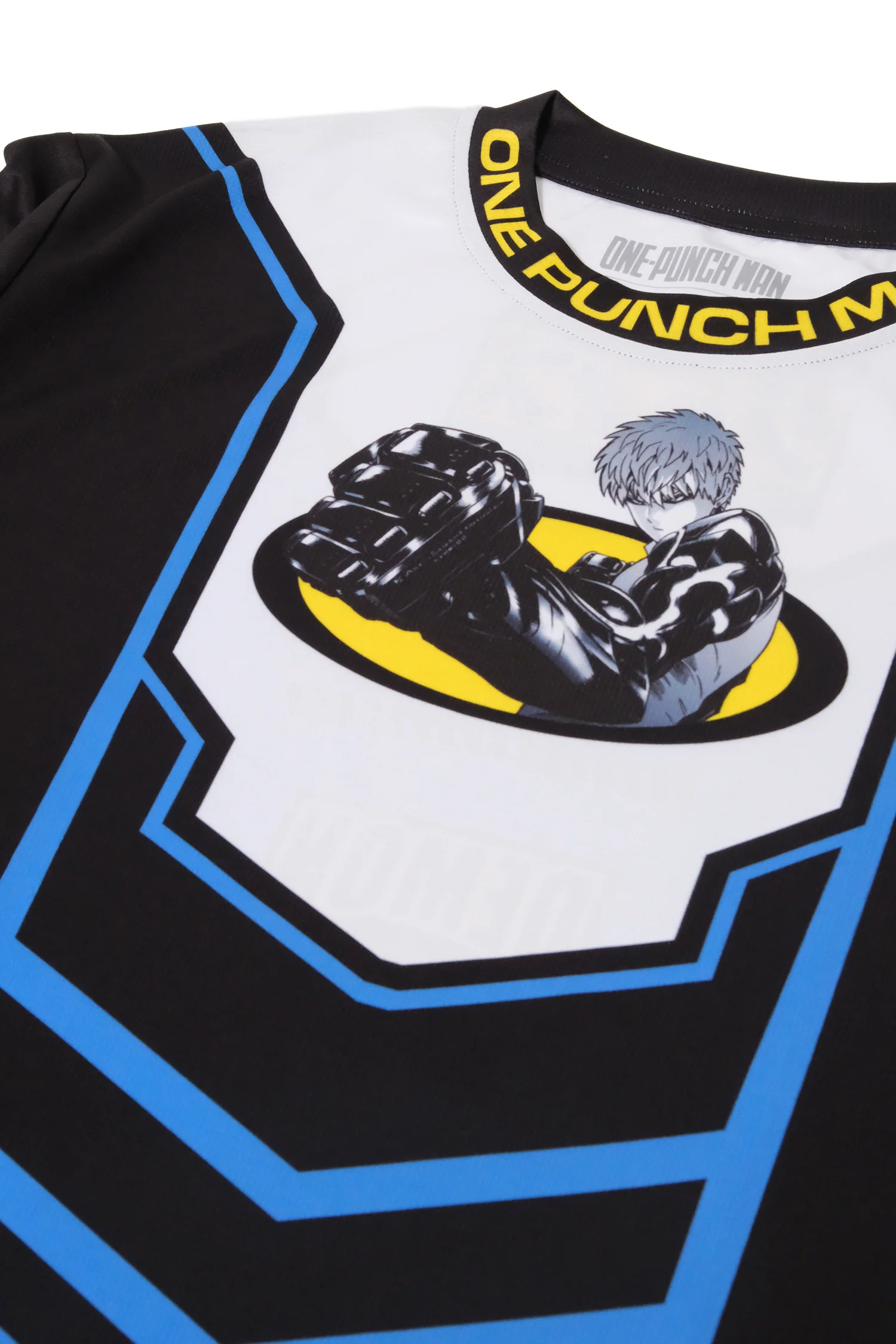 One Punch Man Genos Athletic Top - Black / Blue