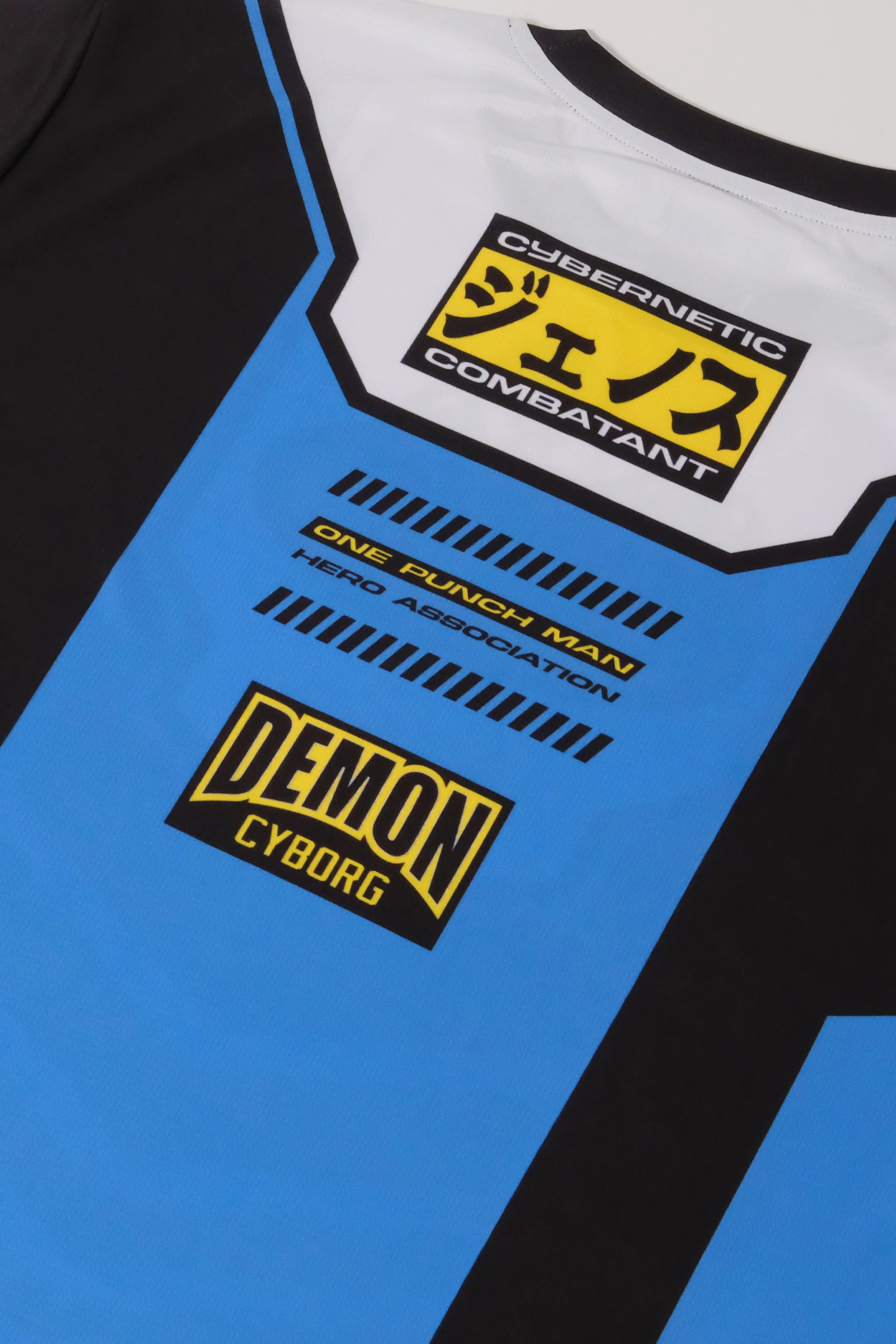 One Punch Man Genos Athletic Top - Black / Blue