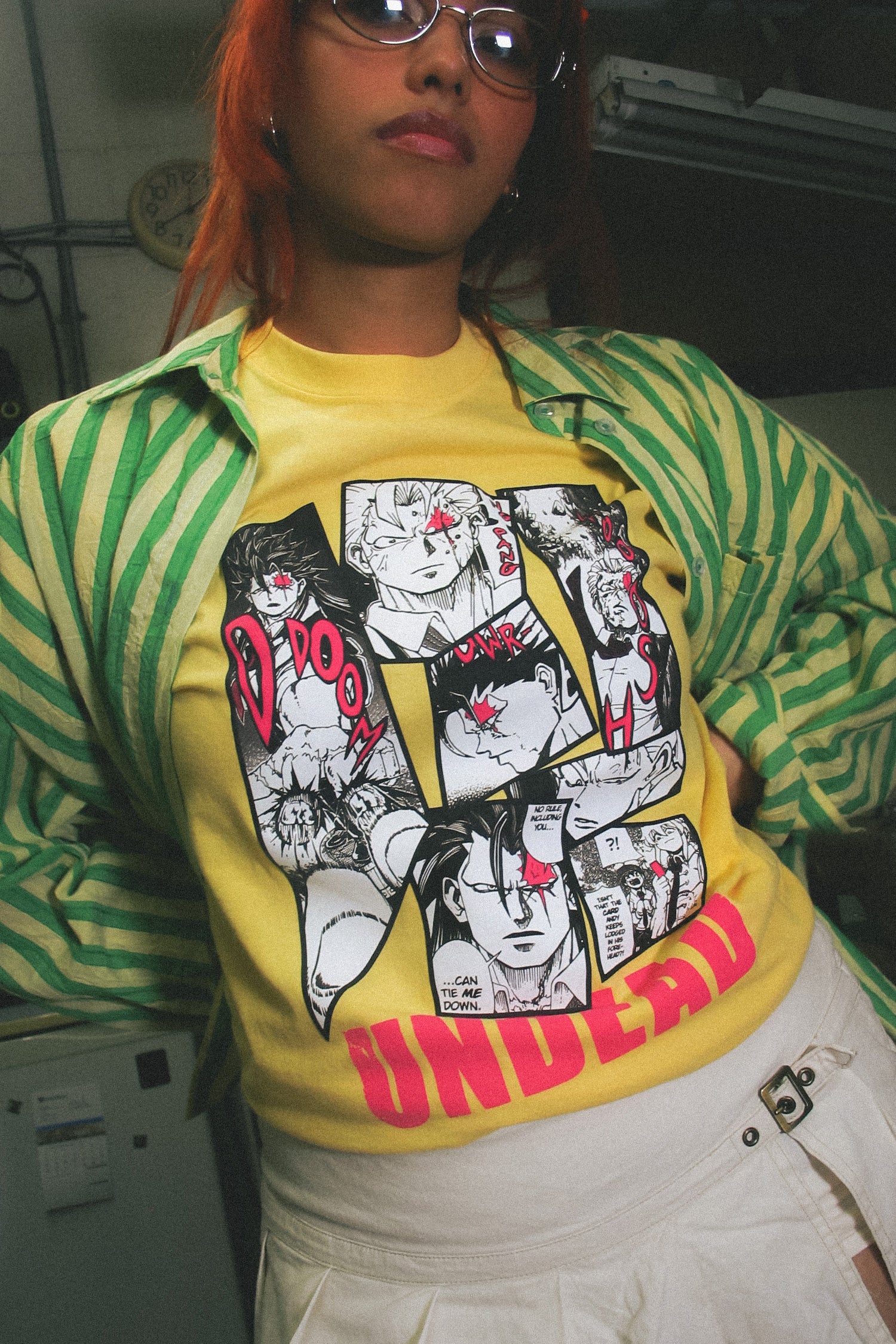 Undead Unluck Victor Arrives Tee - Daffodil Yellow