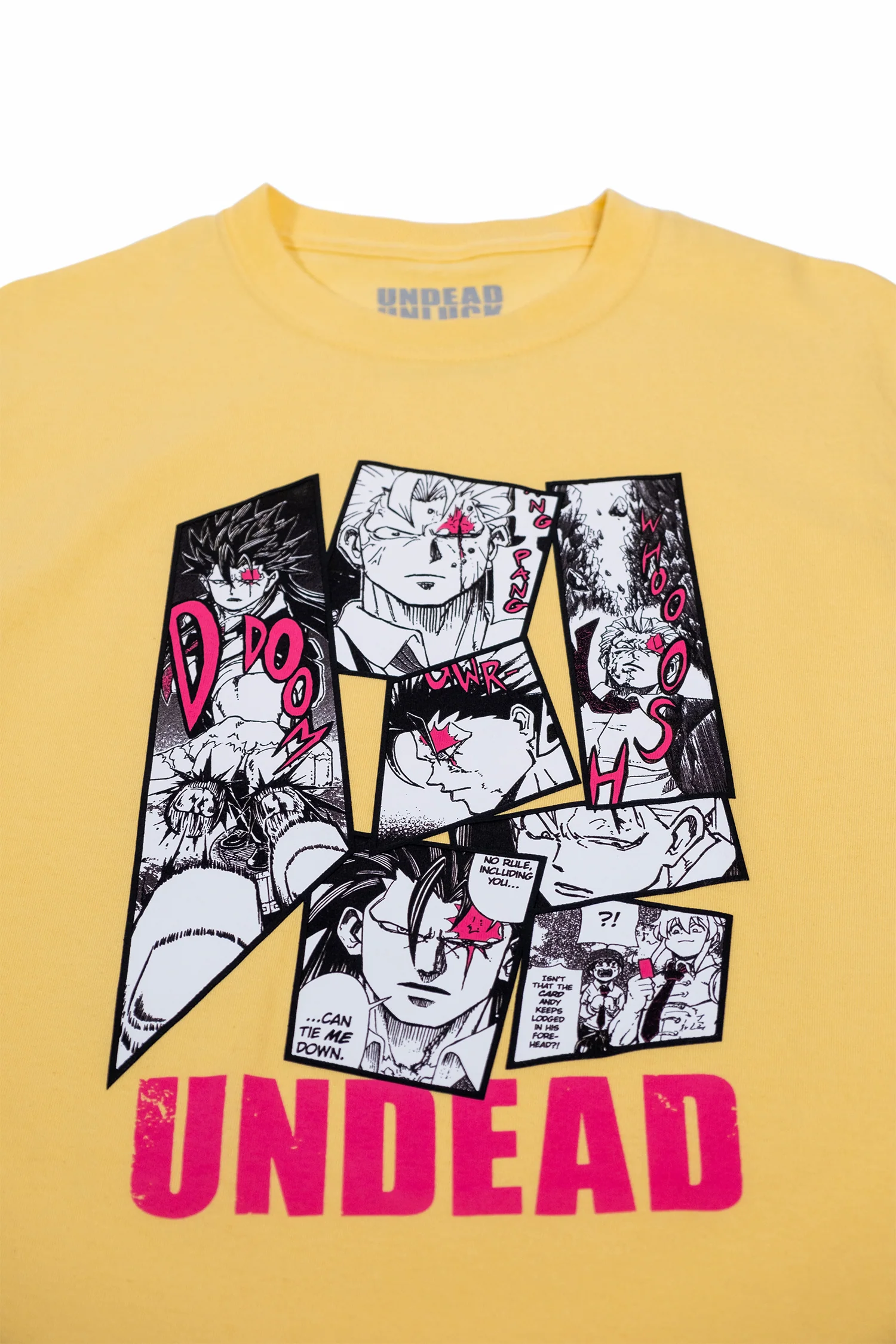 Undead Unluck Victor Arrives Tee - Daffodil Yellow 4 Undead Unluck Victor Arrives Tee - Daffodil Yellow
