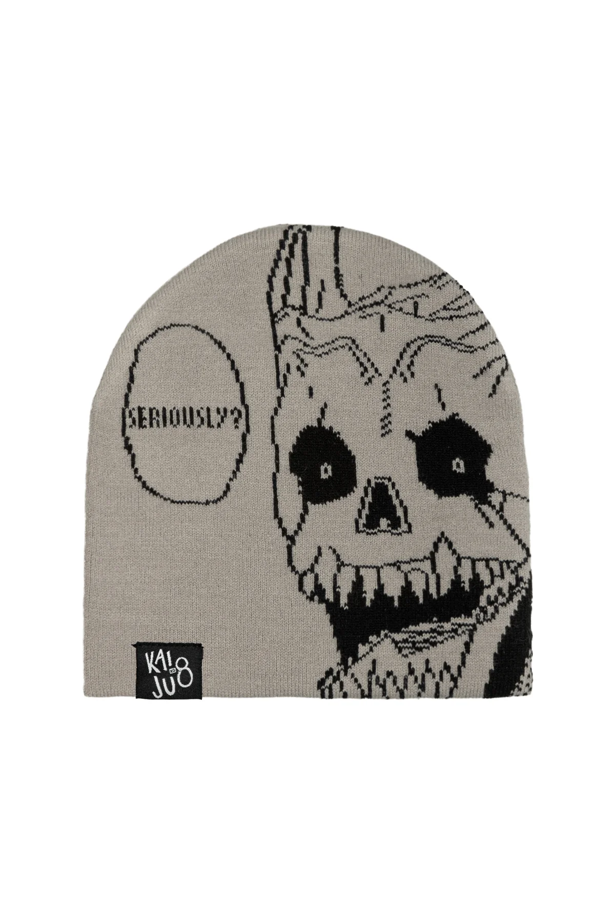 Kaiju No. 8 Skullcap Beanie - Grey 1 Kaiju No. 8 Skullcap Beanie - Grey