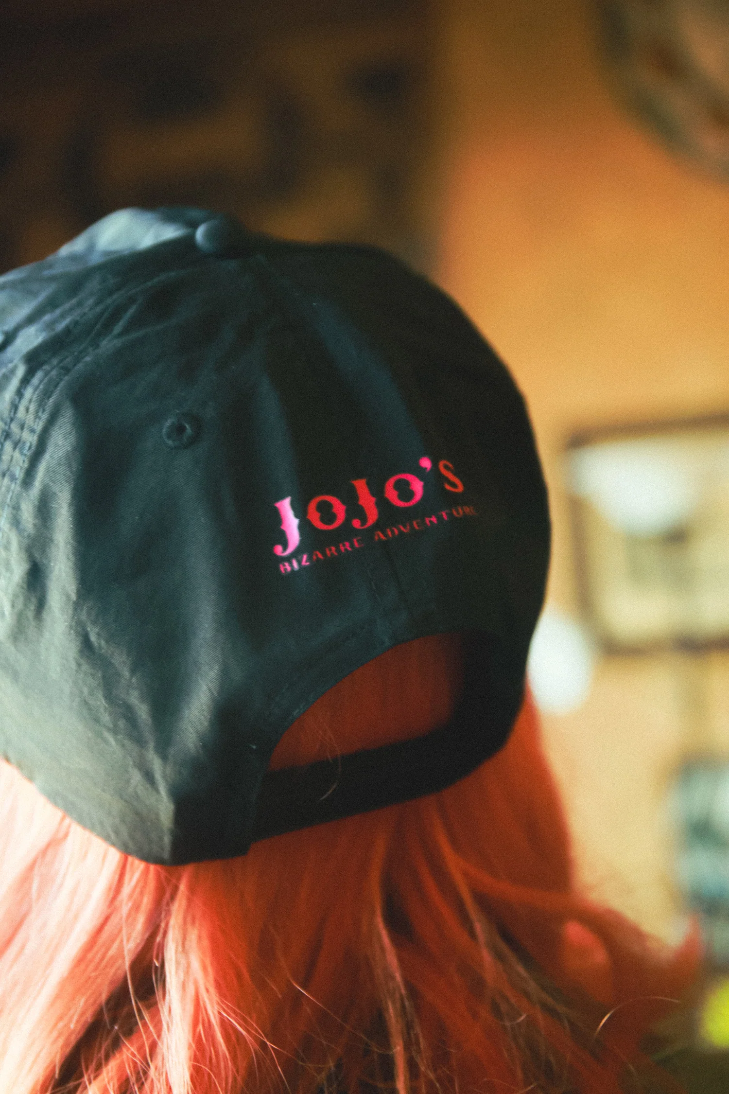 JoJo's Bizarre Adventure Stardust Crusaders Unstructured Hat - Black 5 JoJo's Bizarre Adventure Stardust Crusaders Unstructured Hat - Black