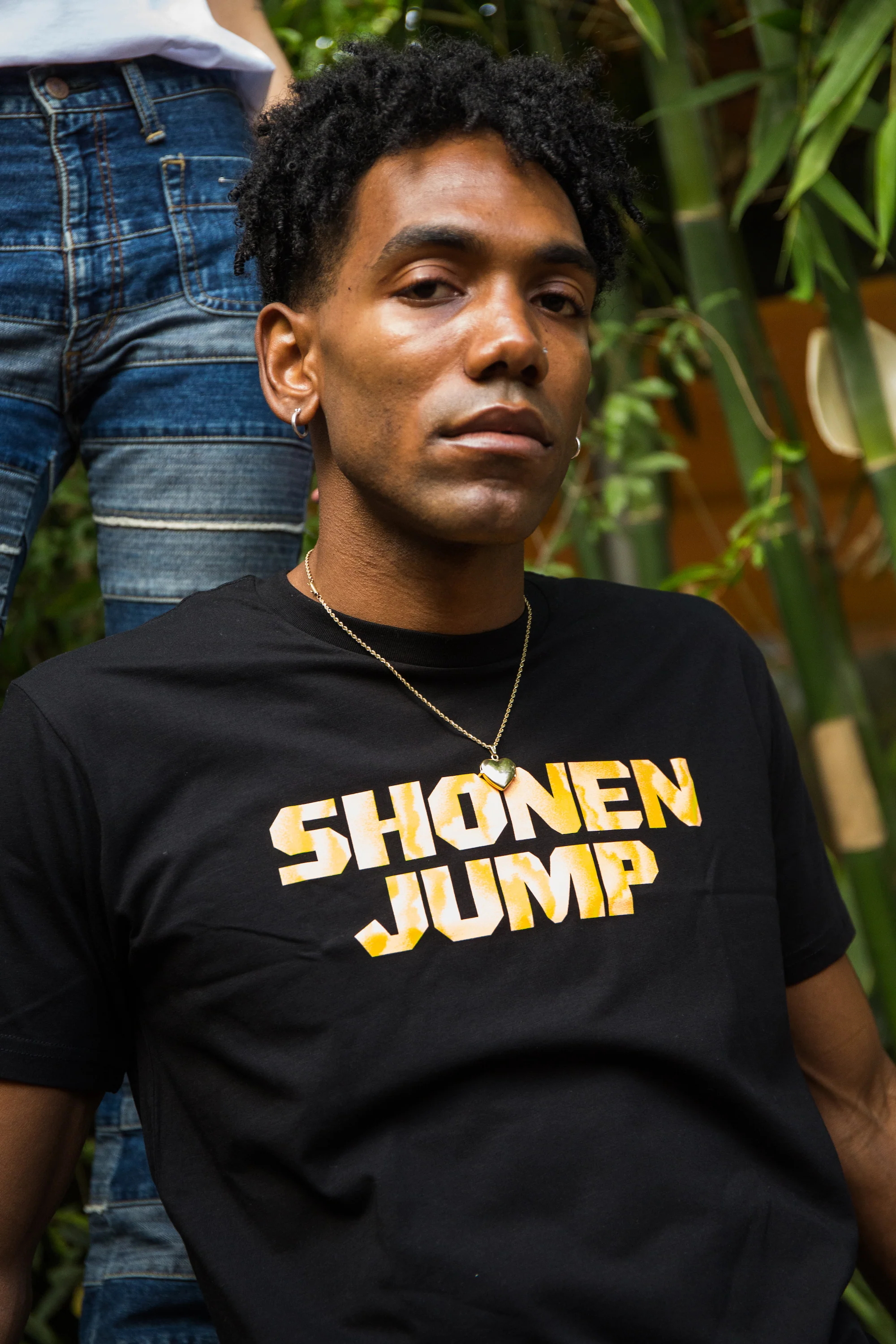 Shonen Jump Black Logo Tee - Black 1 Shonen Jump Black Logo Tee - Black