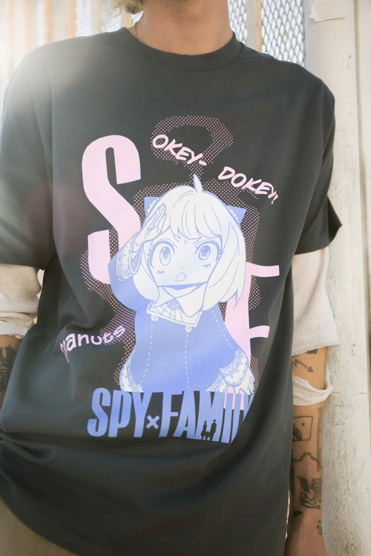 Spy x Family Anya Expression Tee - Petrol Blue 4 Spy x Family Anya Expression Tee - Petrol Blue