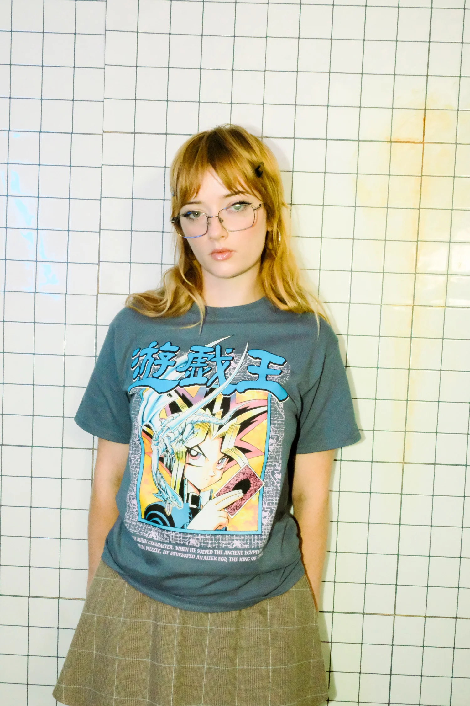 Yu-Gi-Oh! Yugi King of Games Tee - Steel Blue