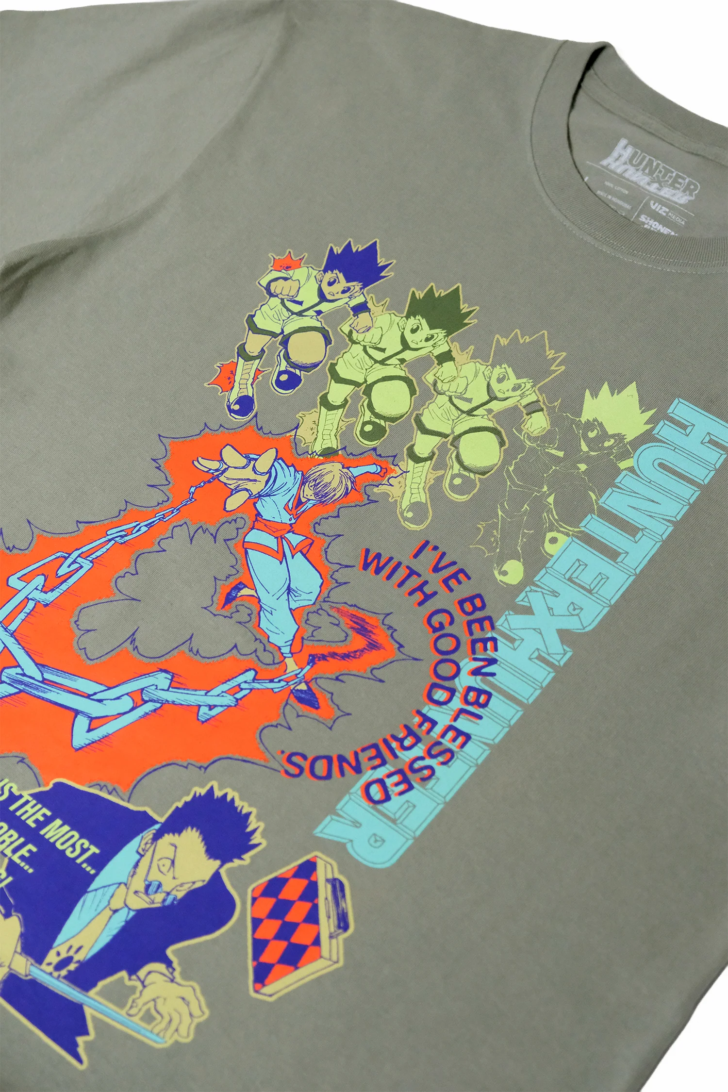 Hunter x Hunter Rookie Hunters LS Tee - Stonewash Green 6 Hunter x Hunter Rookie Hunters LS Tee - Stonewash Green