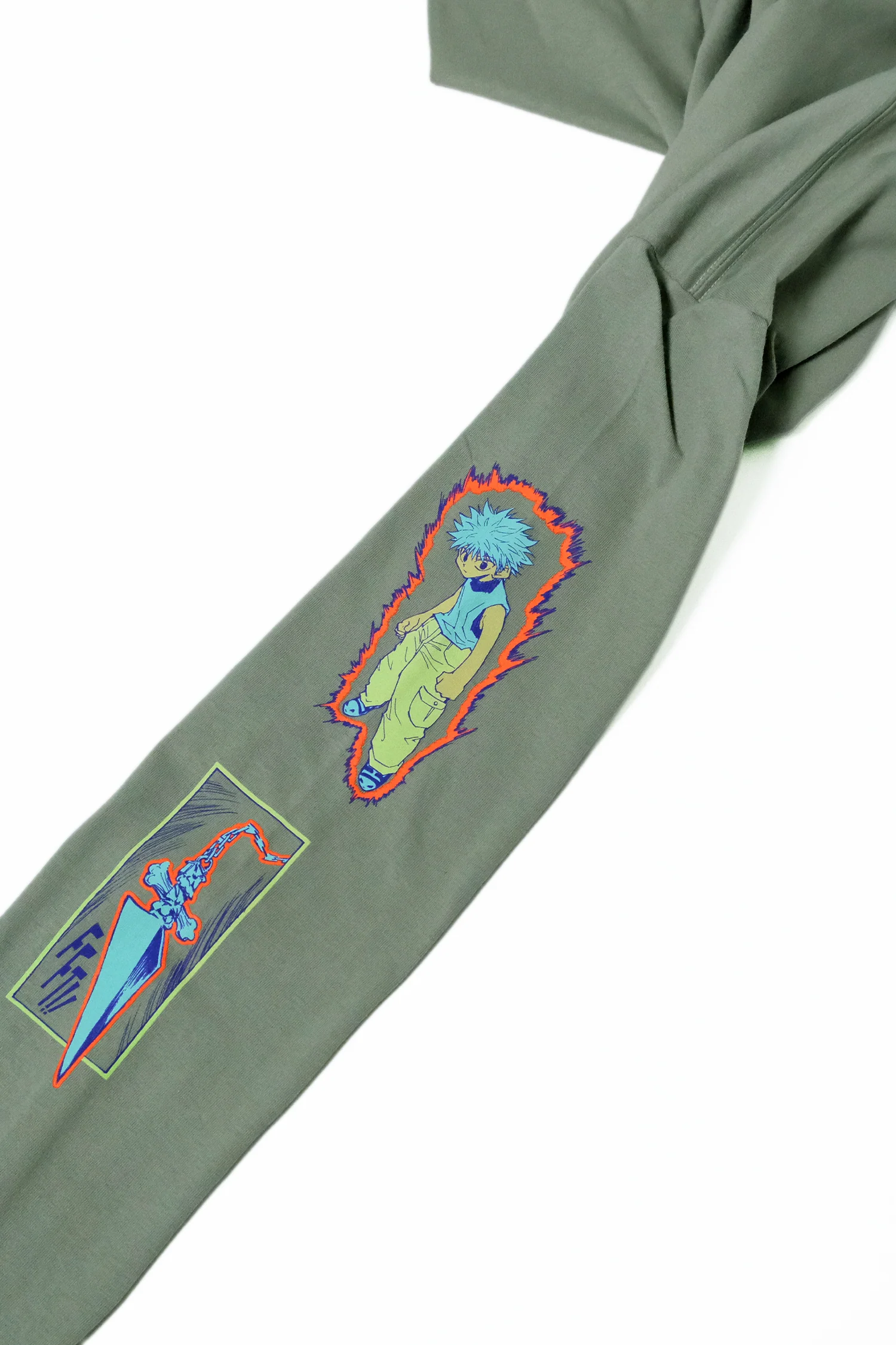 Hunter x Hunter Rookie Hunters LS Tee - Stonewash Green 7 Hunter x Hunter Rookie Hunters LS Tee - Stonewash Green