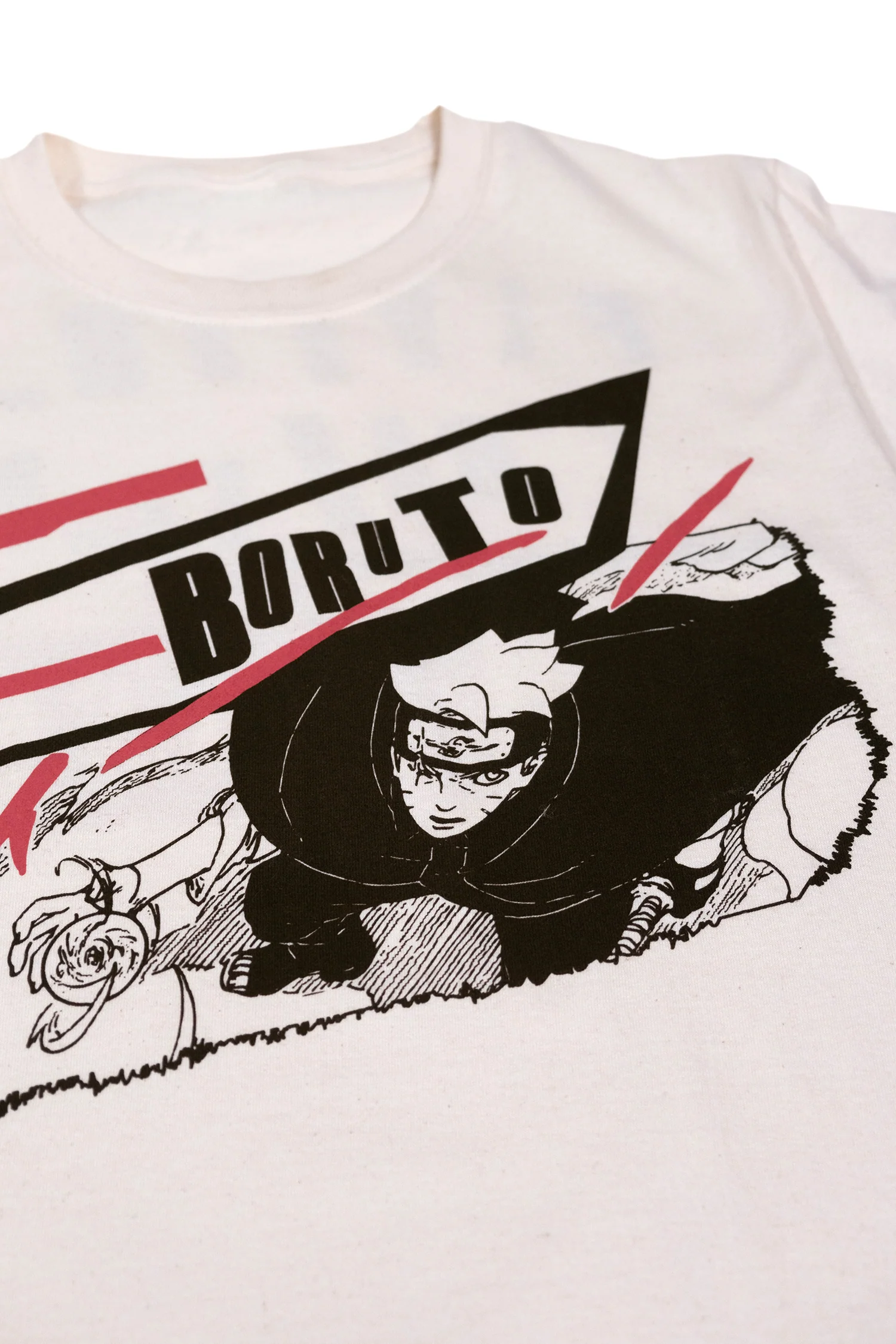 Boruto: Two Blue Vortex Flying Raijin Jutsu Tee - Natural