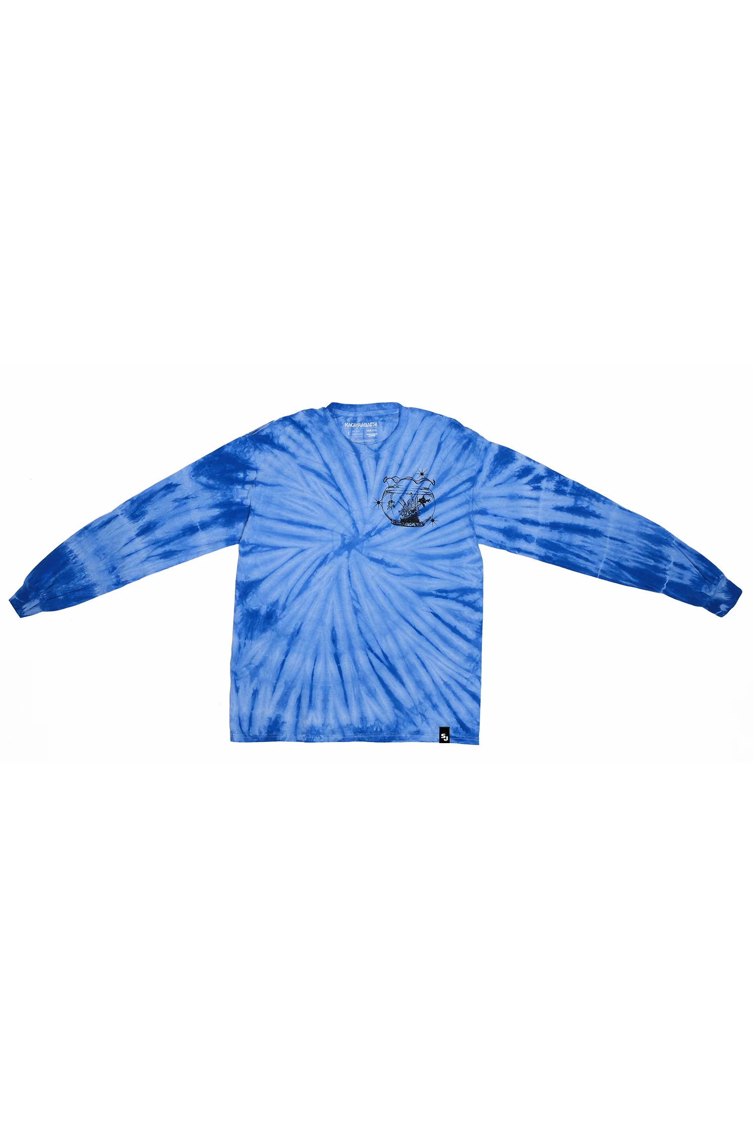 Kagurabachi Goldfish Tie-Dye LS Tee - Blue Tie-Dye 3 Kagurabachi Goldfish Tie-Dye LS Tee - Blue Tie-Dye