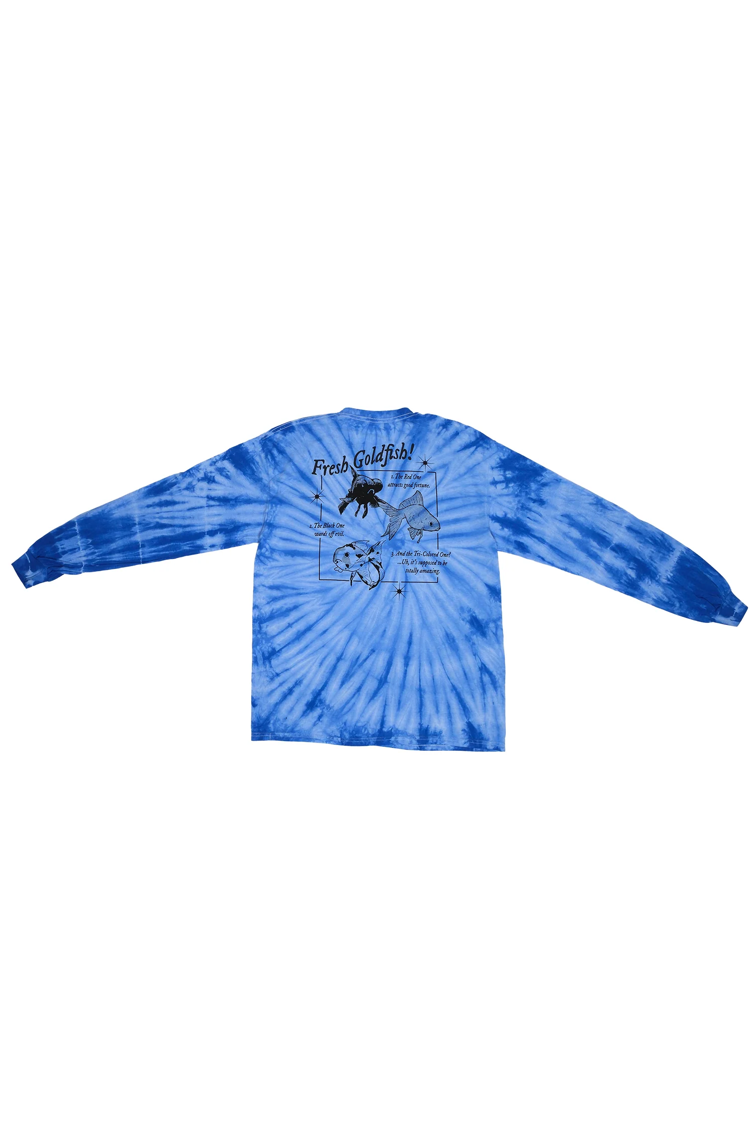 Kagurabachi Goldfish Tie-Dye LS Tee - Blue Tie-Dye 4 Kagurabachi Goldfish Tie-Dye LS Tee - Blue Tie-Dye