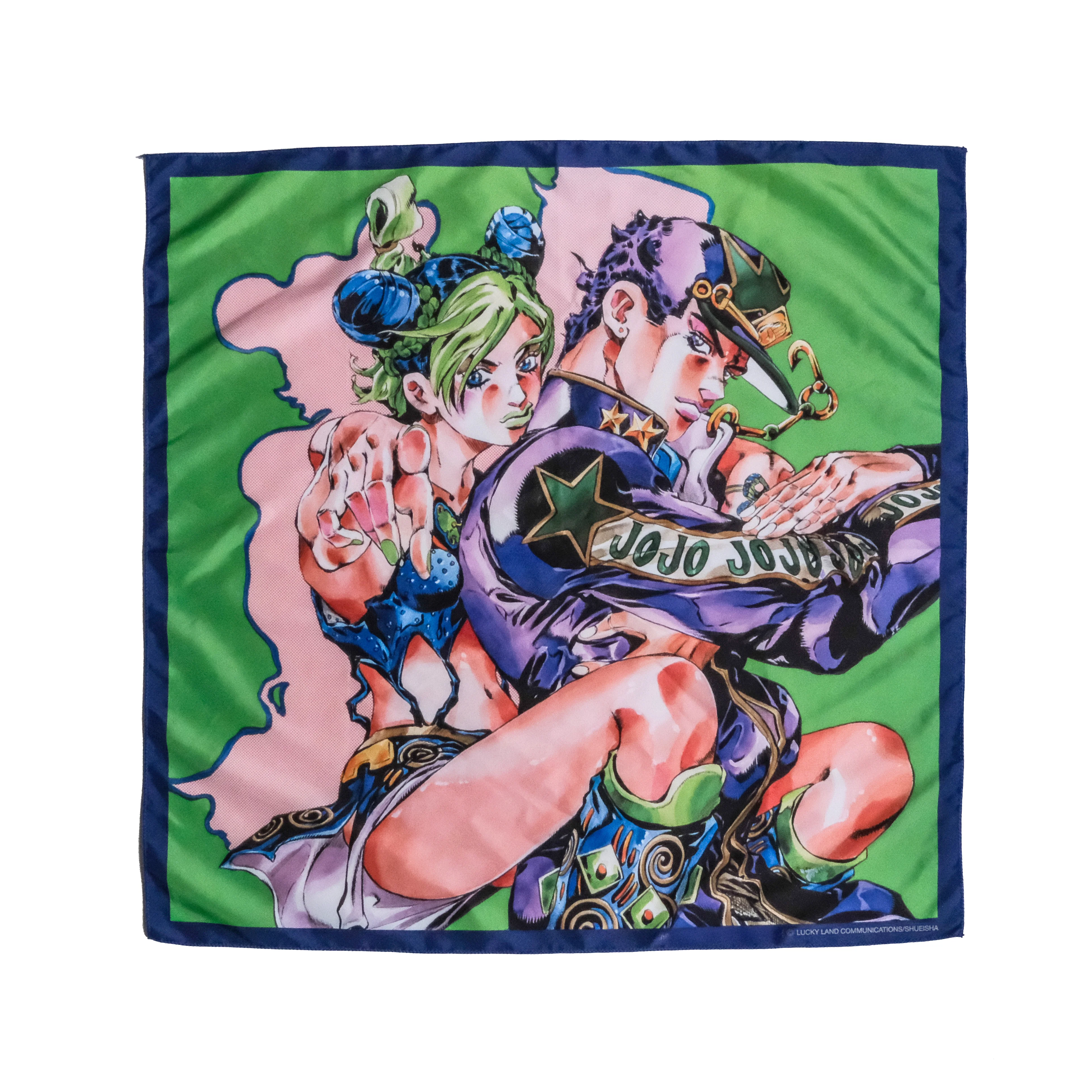 JoJo's Bizarre Adventure: Part 6 Stone Ocean Jolyne Bandana - Green/Purple 3 JoJo's Bizarre Adventure: Part 6 Stone Ocean Jolyne Bandana - Green/Purple