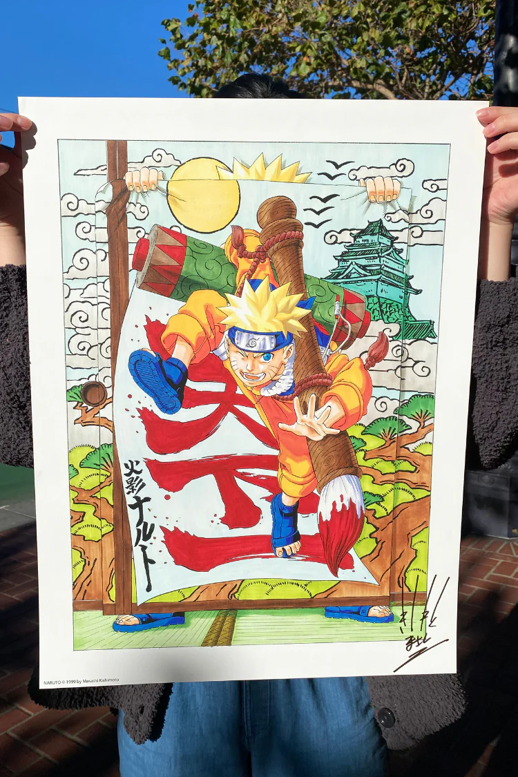 Naruto 25th Manga Anniversary High-Quality Art Print 1 Naruto 25th Manga Anniversary High-Quality Art Print