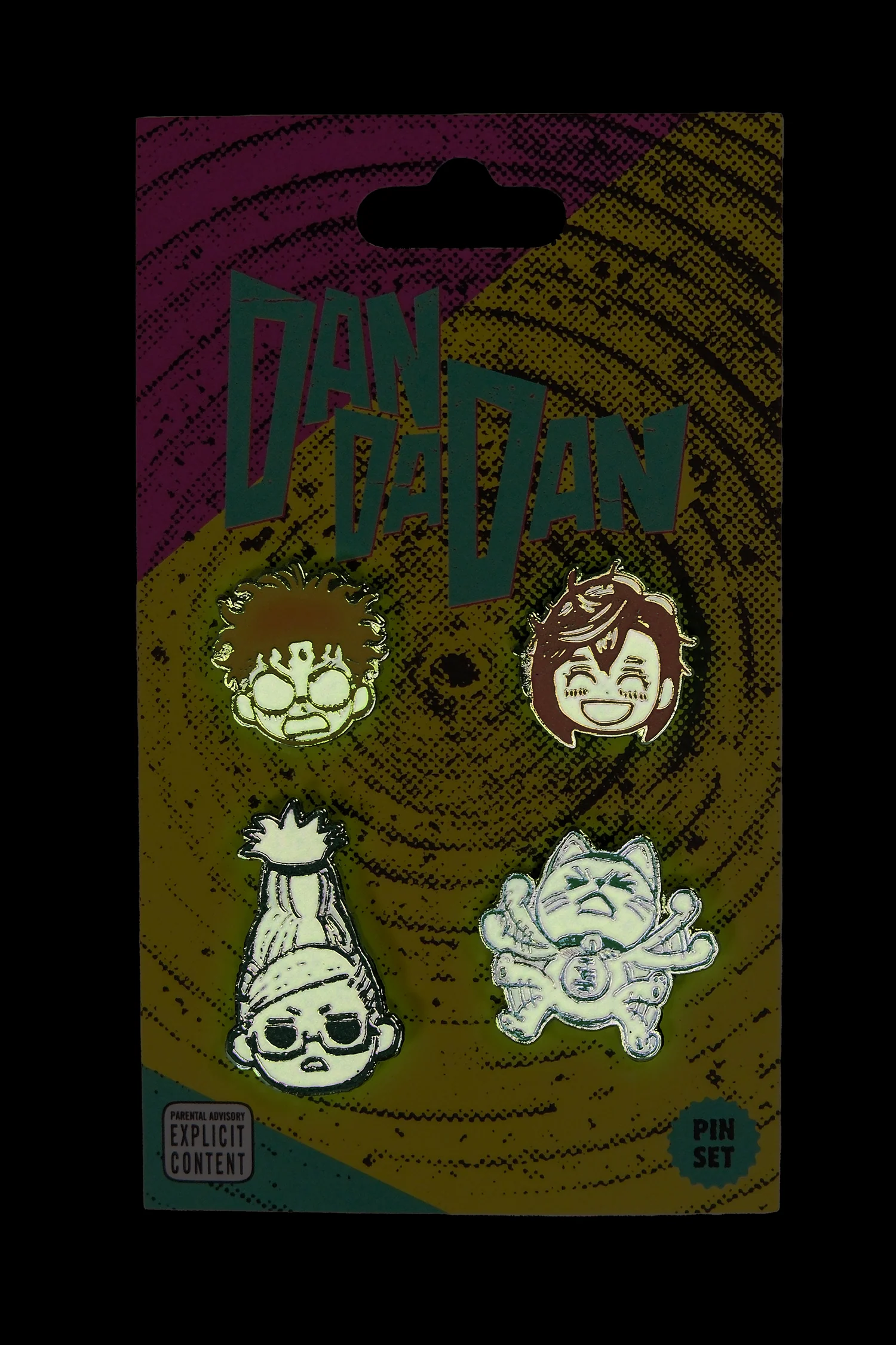 Dan Da Dan Pin Set - Glow-in-the-Dark