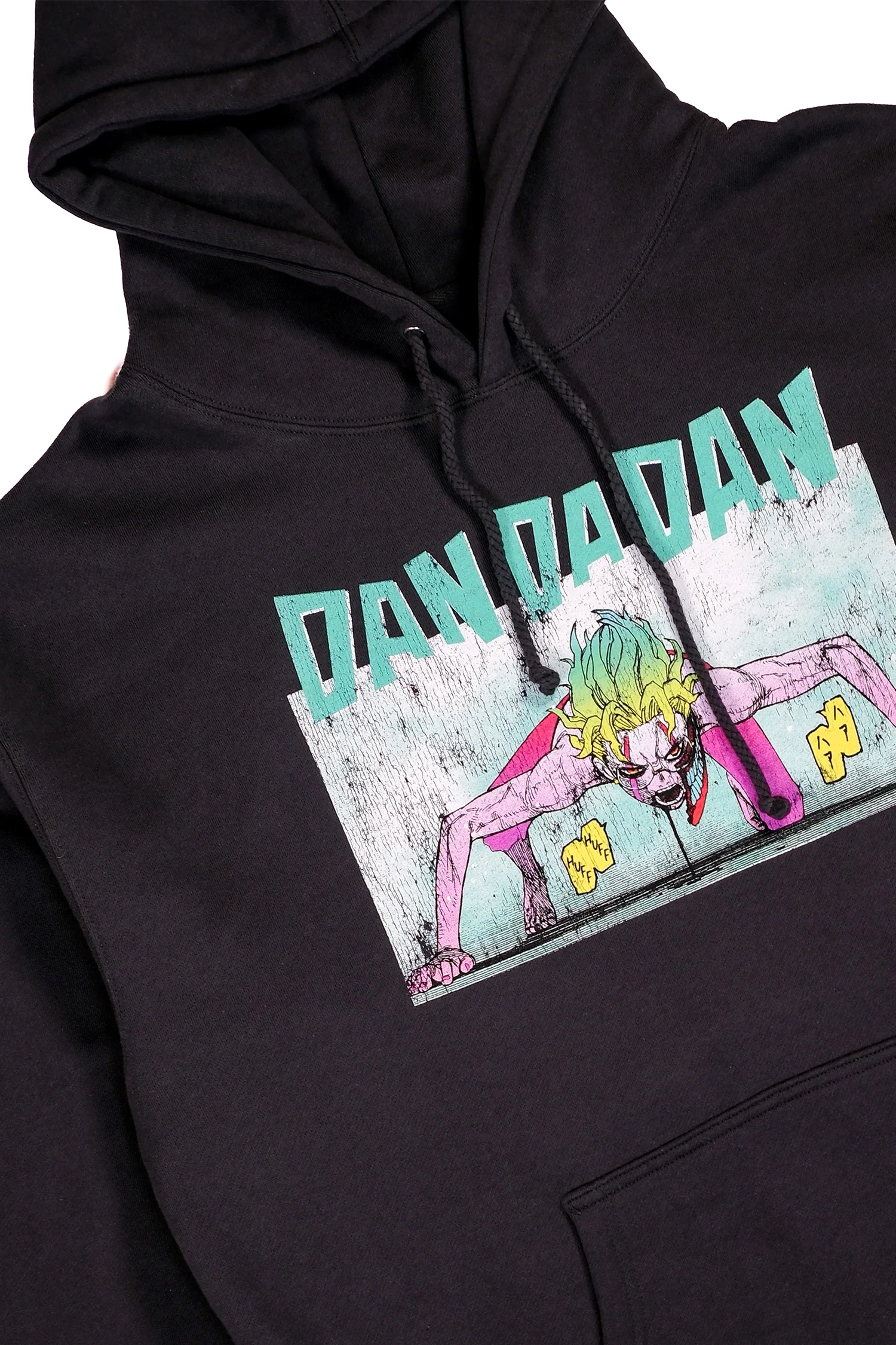 Dan Da Dan Okarun Ready Distressed Hoodie - Bristol Black 5 Dan Da Dan Okarun Ready Distressed Hoodie - Bristol Black