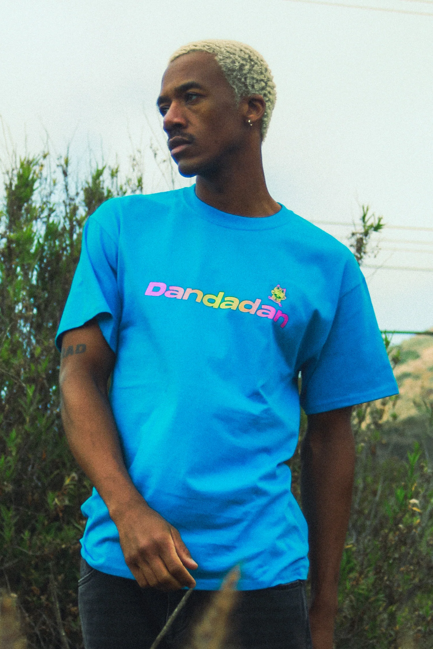 Dan Da Dan Okarun Tee- Sapphire Blue