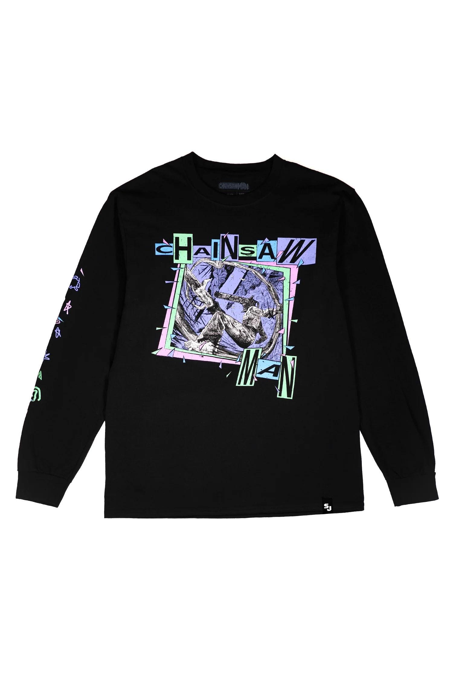 Chainsaw Man Denji Surf LS Tee - Black