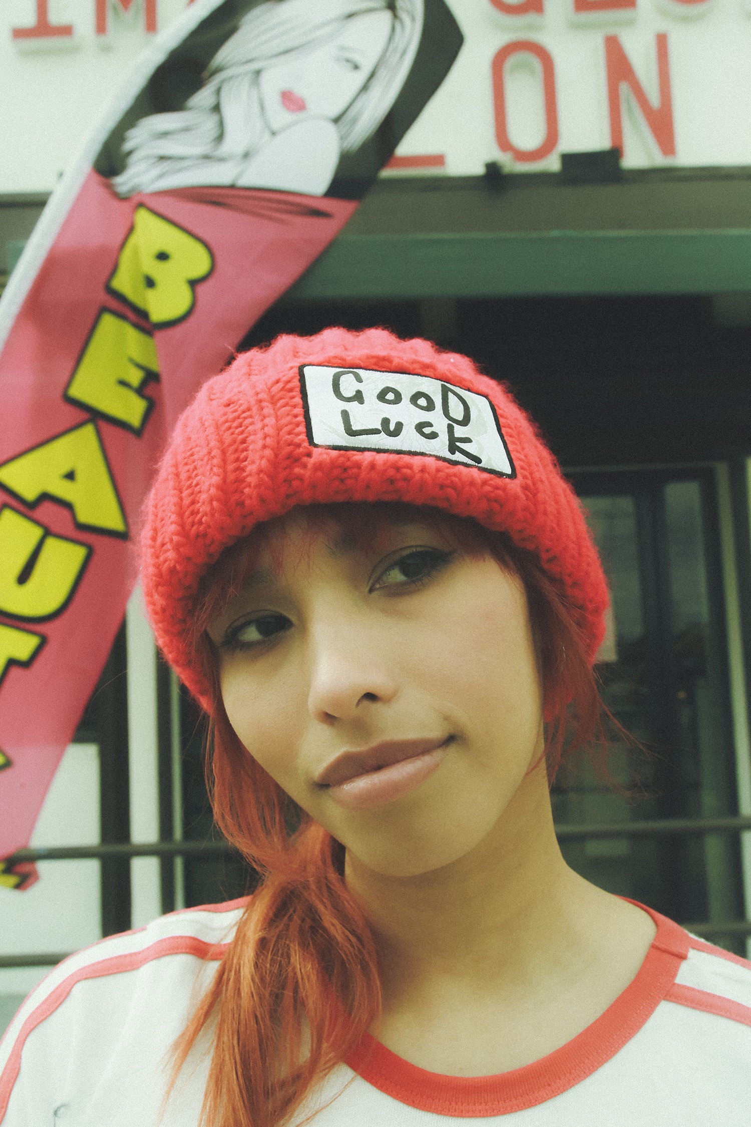 Undead Unluck Good Luck Beanie - Red 1 Undead Unluck Good Luck Beanie - Red