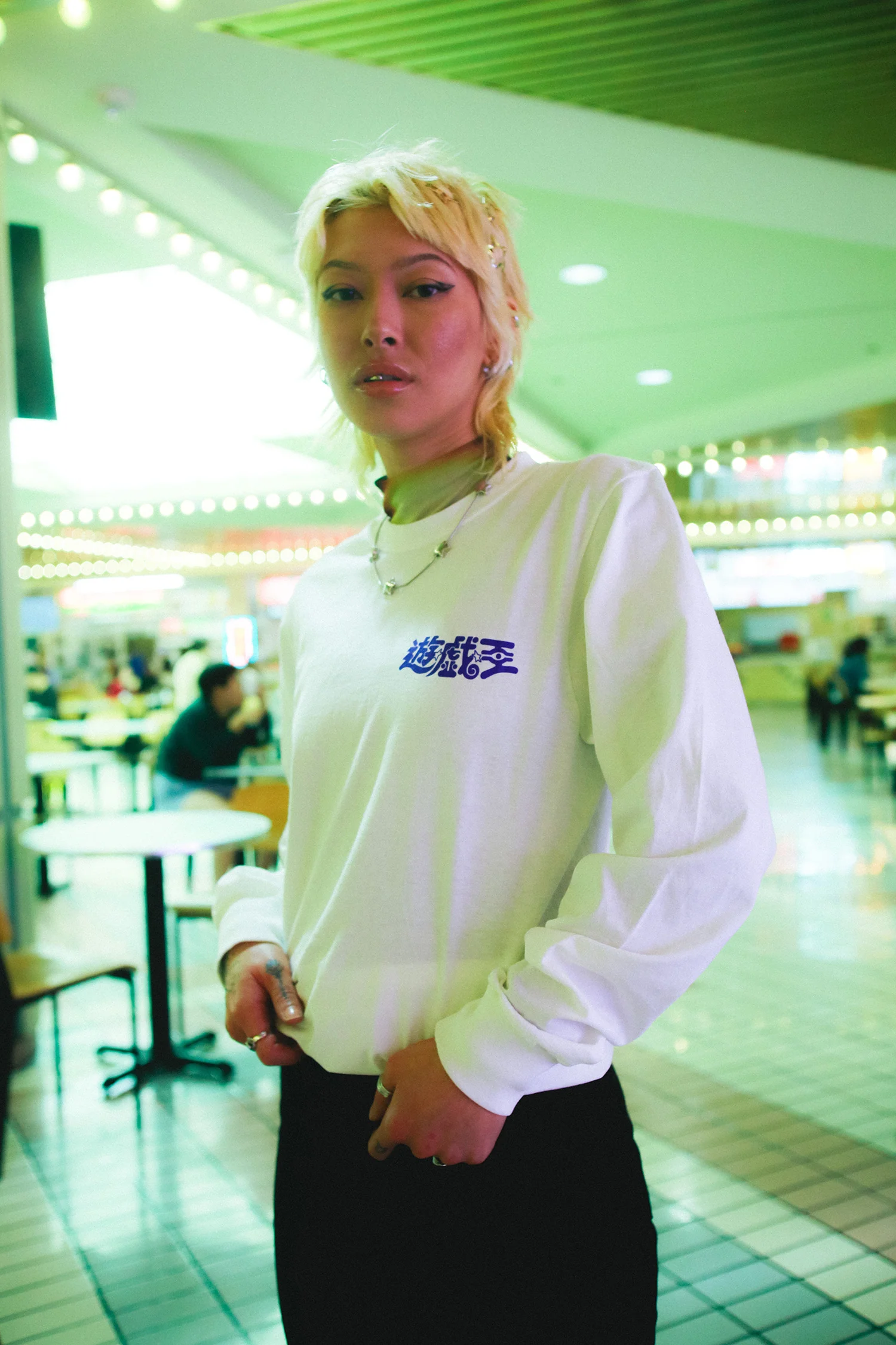 Yu-Gi-Oh! Yugi VS Kaiba Duel LS Tee - White